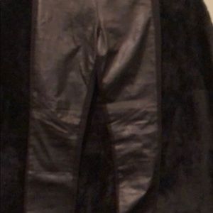 Paige leather front leggings